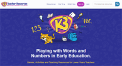 Desktop Screenshot of k-3teacherresources.com